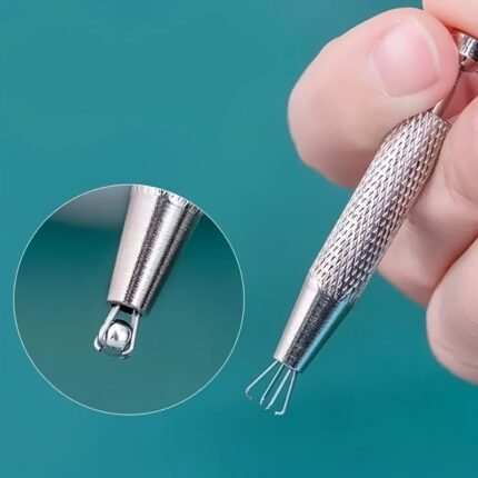 Precision 4-Prong Jewelry Tweezers - Gem & Diamond Holder, Ideal For Beads & Small Parts, Ergonomic Metal/Aluminum Craft Tool, Jewelry Making Tools