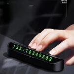Car Dashboard Ornament Durable Abs Temporary Parking Phone Number Display Frame - Heat Insulated & Sun Protected, Easy-To-Move Design For Car Owners - Image 6