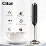 1Pc Powerful Electric Milk Frother Handheld With Stainless Steel Stand, Battery Powered Mixer For Coffee, Smoothies, Latte, Matcha, Hot Chocolate, Mini Hand Blender 2025 Edition, Kitchen Gift, New Year Present, Valentine'S Day Gift - Image 18