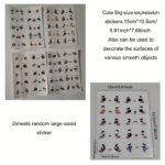 108Pcs/72Pcs/36Pcs Cute Expression Stickers Can Be Affixed To Water Cups, Books And Home Appliances Decoration Stickers, Mobile Phone Tables And Chairs Stickers, To Send Friends And Family Birthday Gifts, Big Size Sticker 20Pcs/30Pcs/40Pcs/60Pcs/80Pcs - Image 5