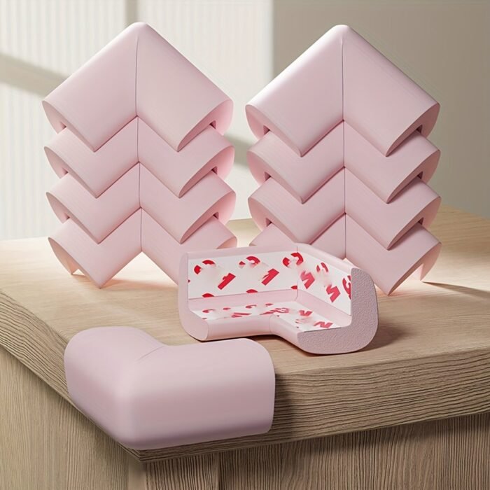 12Pcs Soft Corner Protectors For Youngsters Safety - Pre-Taped Rubber Edge Guards With Adhesive Strips, Furniture Bumpers For Fireplace, Table, Stairs, Cabinet (Gray), Youngsters Corner Protection - Image 20