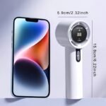 1Pc Ultra-Portable 13000Rpm Handheld Cooling Fan - 100-Speed Adjustable, 20?C Cooling, Usb Rechargeable With Long Battery Life, 36V Safe Operation For Home, Office, Travel, Portable Fan, Sleek Design, Durable Construction - Image 6