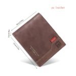 1Pc Men'S New Fashion Wallet, Large Capacity Coin Purse, Multi Card Slot Card Case With Zipper Coin Pocket Money Clip - Image 2