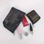 3Pcs, Mesh Cosmetic Bag, Mesh Storage Bag, Pencil Pouch - Image 5
