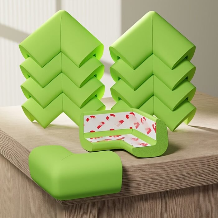 12Pcs Soft Corner Protectors For Youngsters Safety - Pre-Taped Rubber Edge Guards With Adhesive Strips, Furniture Bumpers For Fireplace, Table, Stairs, Cabinet (Gray), Youngsters Corner Protection - Image 4