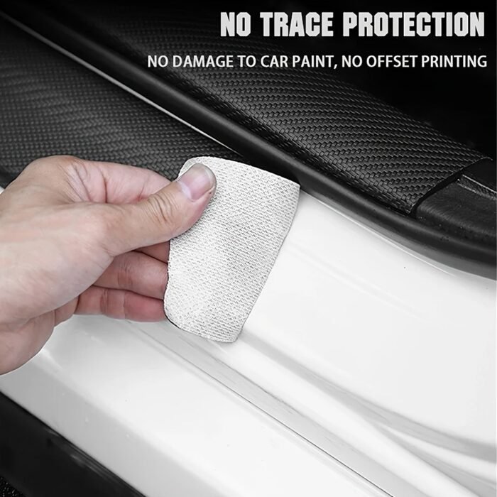 1-Pack / 4-Packs Car Door Sill Protectors, Waterproof Pvc Leather Door Welcome Mats, Anti-Scratch & Anti-Collision Strips For All Vehicle Models - Image 10