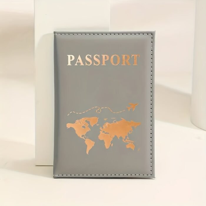 1Pc/2Pcs/4Pcs Couple Passport Bag Travel Passport Protective Case Solid Color Minimalist Id Protective Case Travel Wallet Multi-Functional Passport Holde - Image 14