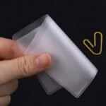 10-Pack Durable Waterproof Pvc Card Sleeves - Scratch-Resistant Transparent Credit & Id Card Protector Cases, Hand Washable, Unlined, Neutral Style - Image 6