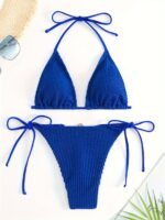 European And American Sexy Solid Color Bikini For Women
