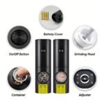 1Pc/2Pcs Intelligent Sensing Electric Grinder, Electric Salt And Pepper Grinder, Automatic Black Pepper Grinder, White Pepper Grinder, Convenient, Durable And High-Looking Electric Grinder, Suitable For Home Kitchen, Parties And Dinners - Image 8