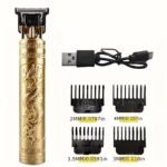 1Pc Professional Electric Hair Clipper With Dragon Design - Rechargeable, 300Mah Battery, Usb Charging, Ideal For Men'S Haircutting And Beard Trimming, Perfect Father'S Day Gift, Barber Shop Tool | Elegant Haircutting Tool | Durable Haircutting Tool, Hair Trimming Tools - Image 3