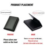 1Pc Men'S Ultra-Thin Rfid Blocking Wallet - Sleek Black Faux Leather Card Holder With Side Push Function, Perfect For Id, Driver?S License & Credit Cards, Ideal Gift For Thanksgiving, Christmas, Valentine?S Day, Everyday Carry Wallet | Sleek Design | Durable Wallet, Card Holder Wallet - Image 5