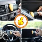 Compact Car Detailing Dust Brush With Cover ? Ergonomic Handle For Easy Grip, Soft Bristles For Interior Cleaning, Fits Air Vents, Dashboards, Computers, And Keyboards, Dashboard Detailing | Protective Cover | Transparent Storage - Image 5