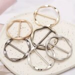 5Pcs Versatile Metal Scarf & T-Shirt Clips - Easy Knotting And Waist Cinching Accessories For Sewing And Knitting - Image 8