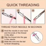 30Pcs Self-Threading Needles Set, Assorted Sizes, Wooden Storage Tubes, Easy Insertion For Elderly, Hand Sewing, Quilting, Clothing & Cross Stitch, Light & Dark Brown - Image 11