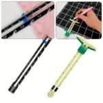 1/2Pcs High Quality 5-In-1 Sliding Gauge With Nancy Measuring Sewing Tool Patchwork Tool Ruler Tailor Ruler Tool Accessories Home Use - Image 9
