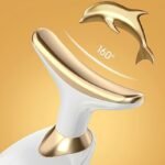 1-Pack Neck & Face Massager For Women & Girls - Ergonomic Design, 3-Speed Adjustable, Portable Handheld Device With Golden Accents, Ideal Gift For Self-Care & Relaxation, Beauty Tool, Sleek Beauty Tool, Durable Construction - Image 6