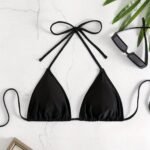 Adult Women'S Solid Color One-Piece Bikini Top