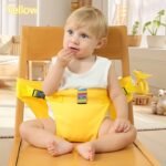 1Pc Children'S Dining Safety Belt For High Chairs, Foldable And Adjustable Buckle Design, Protective Gear For Babies Aged 0-3 Years During Travel, Outings, And Family Meals - Image 3