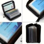 Ultra-Thin Rfid Blocking Faux Leather Wallet - High Capacity, Multi-Card Slots, Zipper Closure, Sleek Design, Perfect Gift For Holidays & Everyday Use, Card Organizer | Minimalist Wallet | Durable Pu Material - Image 6