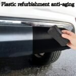 1Pc Car Scratch Repair Sponge - Restores Black Plastic To Pristine Condition, Polishing & Maintenance Wax For Tires And Surfaces, Durable Sponge Rubber For Car Care, Scratch Protector For Cars - Image 4
