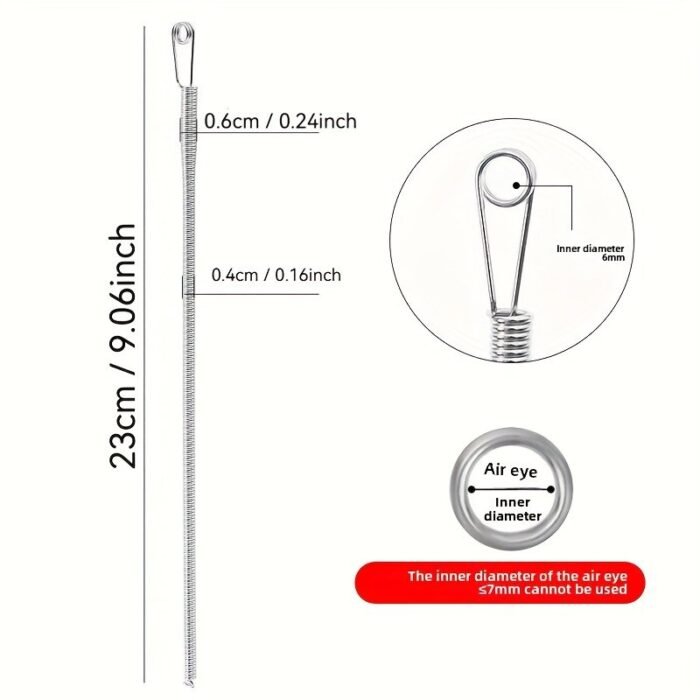 Efficient Threader, Easy Thread Insertion For Various Sewing Projects - Universal Rope Threader With Spring-Loaded Eye, Ideal For Home Sewing And Multi-Purpose Elastic Waistband, Sewing Tool | Spring Loaded Threader | Durable Threader, Sewing Accessories - Image 4