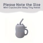 (Cat) Tiny Youngsters Learning Cup, Soft Rubber Training Cup 6Oz, Portable Feeding Cup With Lid & Straw (Leak Proof, Including Cute Stopper), Food Grade Silicone Cup For Beginner, Easy To Grasp, Easy To Clean,Christmas And Thanksgiving Gifts - Image 15