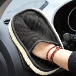 Soft Microfiber Car Cleaning Gloves, 15.24X25.4 Cm - Gentle Detailing And Dust Removal For Auto Maintenance
