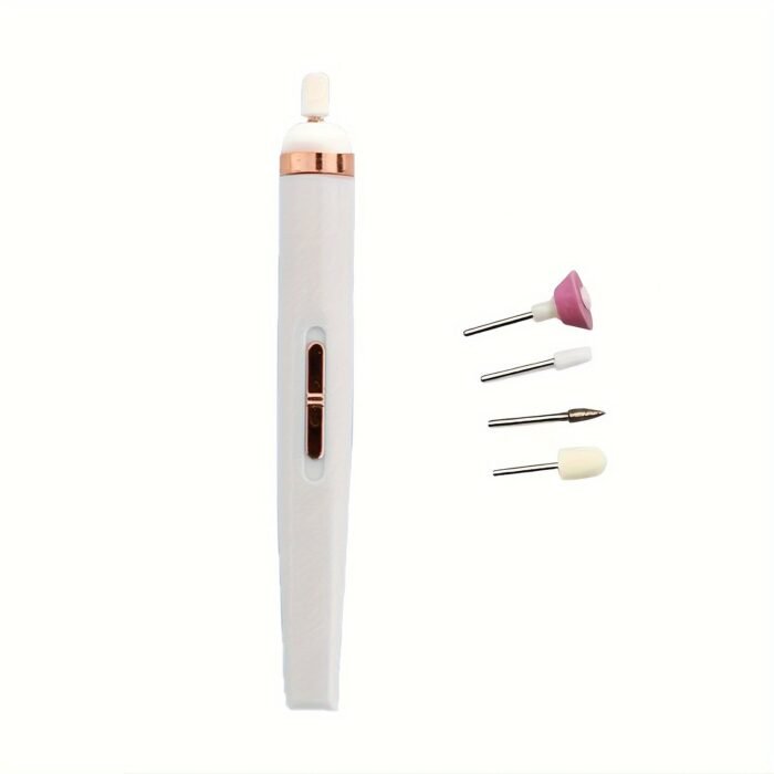 1 Set Portable Electric Nail File, Nail Pedicure Tool With Nail Drill Bits For Home And Salon Use, Get Professional Nail Art Effects At Home, Multiple Replacement Heads - Image 3
