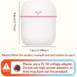 Aromacare Usb Facial Steamer Humidifier With Ultrasonic Mist, Intelligent Power-Off, Strong Atomization, Delicate Spray For Dry & Oily Skin, Bedroom, Living Room, Desk, Car - Valentine'S Day, Mother'S Day Gift - Image 3