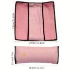 1Pc Car Safety Shoulder Guard, Seat Belt Adjustment Retainer, Anti-Strangle Neck Seat Belt, Safety Seat Belt Pillow, Car Belt Plush Breathable Cushion Vehicle Shoulder Protection - Image 2