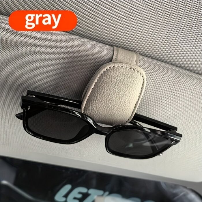 1Pc Car Sun Visor Glasses Holder, Pvc Material, Vehicle Eyewear Clip, Auto Interior Accessory, Storage Organizer For Glasses - Image 11
