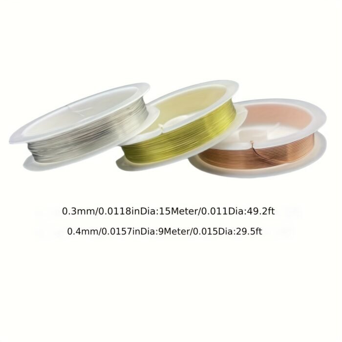 1 Roll 0.2/0.3/0.4/0.5/0.6/0.7/0.8/1Mm Sturdy Copper Wire Beading Wire For Bracelet Necklace Diy Jewelry Making Accessories - Image 11