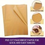50Pcs Pre-Cut Non-Stick Parchment Paper Baking Sheets - 22.86 X 33.02 Cm, High-Quality For Baking, Cooking, Grilling, Air Fryer, Steaming, Perfect For Thanksgivin - Image 10