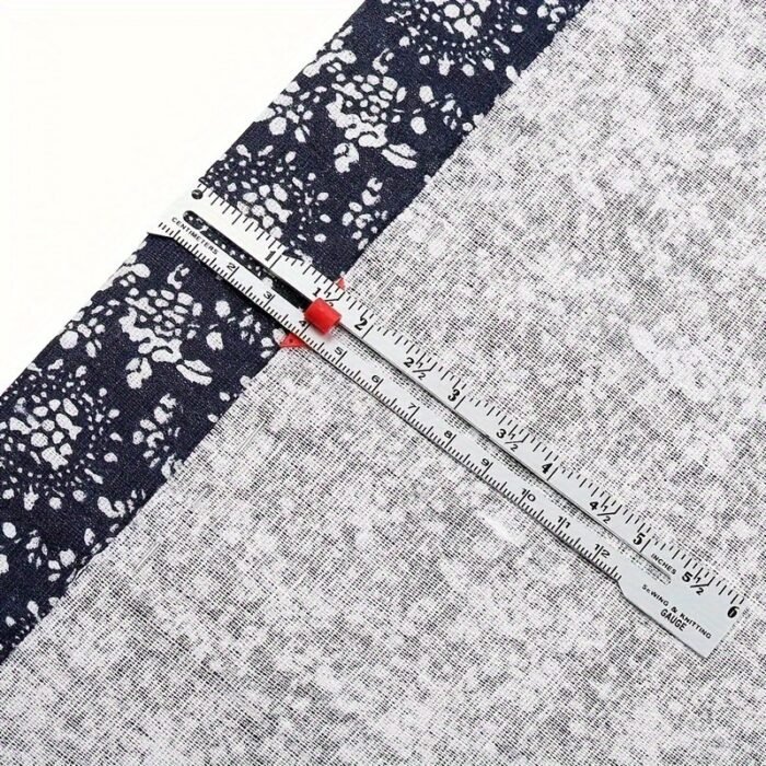 A Golden Sewing Gauge For Precise Measurements Of Fabrics, Hems, And Sewing Projects - Image 7