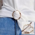 5Pcs Versatile Metal Scarf & T-Shirt Clips - Easy Knotting And Waist Cinching Accessories For Sewing And Knitting - Image 2