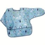 1Pc Waterproof Bib With Hood, Adjustable Snap Closure, Polyester Fiber, Unisex Feeding Apron, Easy Clean - Image 7