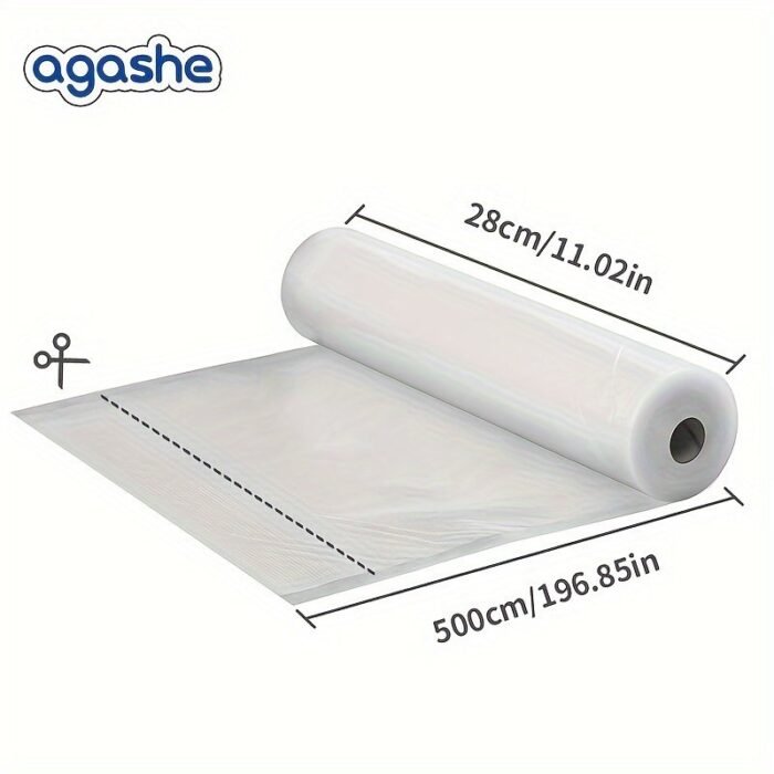 1 Roll Heavy Duty Vacuum Sealer Bags For Food Preservation, Vacuum Packaging Rolls Bags For Food Saver,, Puncture Prevention, Commercial Grade, Food Vac Bags For Storage, Meal Prep, Storage Bags For Steak, And Sous Vide For Kitchen. - Image 2