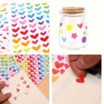 18 Sheets, 1512 Count Colorful Heart, Star, And Dot Stickers - Paper Adhesive Seals For Scrapbooking And Diy Crafts, Single Use, Glossy Finish - Image 6