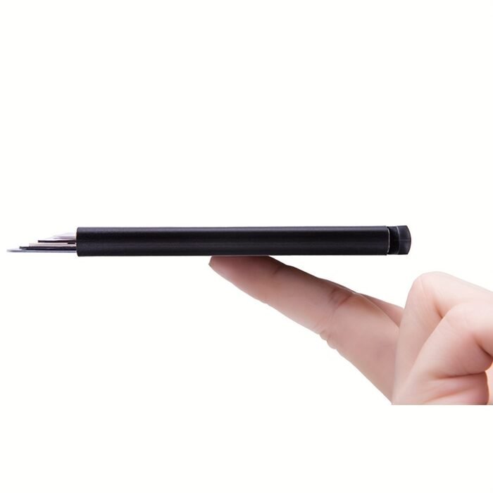 1 Men'S Aluminum Card Holder Id Rfid Credit Card Holder Automatic Pop-Up Bank Card Case Smart Detachable Mini Card Holder Holiday Gift Dad Daily Use Valentine'S Day Gift - Image 12
