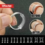 12 Rings/ Set, Adjustable Pad, Ring Size Adjuster, Fixed Loose Ring Size, Ring Reduction Pad, Essential For Wedding Rings