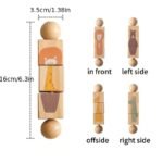 Educational Wooden Animal Shape Matching Toy With Rotating Rattles ? Hand-Eye Coordination And Cognitive Development, Colorful Puzzle For Youngsters, Ideal Christmas Gift - Image 2