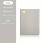 1Pc Thickened Pu Leather Travel Passport Protection Case, Storage Case Document Holder - Image 10
