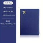 1Pc Thickened Pu Leather Travel Passport Protection Case, Storage Case Document Holder - Image 12