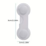 10Pcs Youngsters Safety Locks - Durable Abs Plastic, Phthalate-Free, White - Easy Install For Cabinets, Drawers & Fridges - Hand Pinch Protection, 8.99Cmx1.18 - Image 2