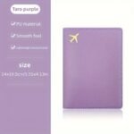 1Pc Thickened Pu Leather Travel Passport Protection Case, Storage Case Document Holder - Image 15