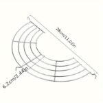 Versatile 304 Stainless Steel Semi-Circular Rack For Bbq, Frying & Steaming - Oil Draining And Insulation Design - Image 3