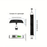 Portable Handheld Electronic Luggage Scale Digital Lcd Backlight 110Lb/50Kg High Pressur Hanging Electronic Luggage Suitcase Travel Weighs Baggage Bag Weight Balance Tool - Image 2