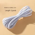 1.83/9.14/18.29Meter Multi-Specification Black White Multi-Specification Latex High Elastic Elastic Band Diy Sew Clothes Rubber Band Elastic Band Elastic Rope - Image 3