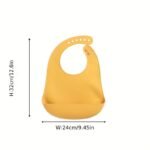 1 Pc Silicone Baby Bibs Infant Solid Color Bib Waterproof Soft Adjustable Children Feeding Cloths For Babies Accessories - Image 2